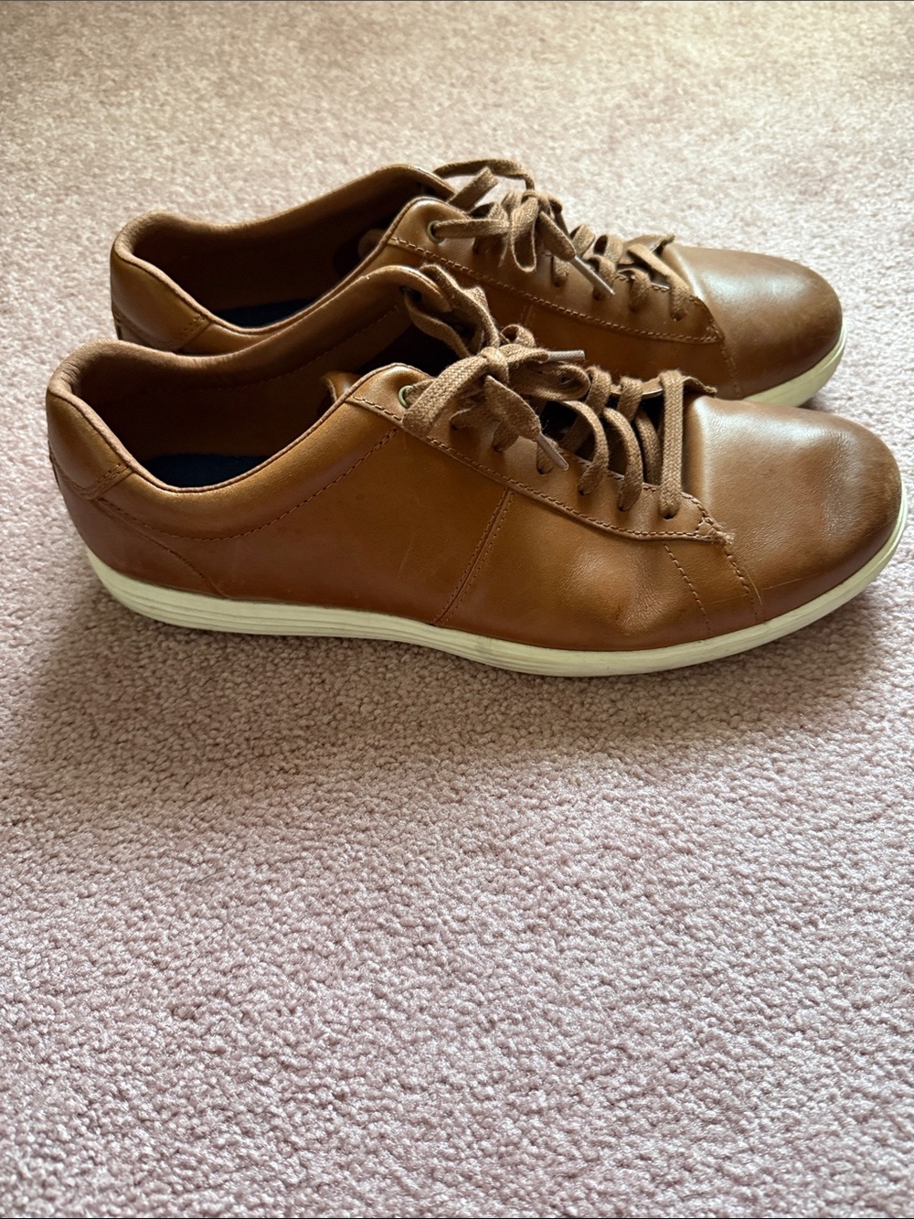 Cole haan Men's Casual Leather Sneakers in Brown